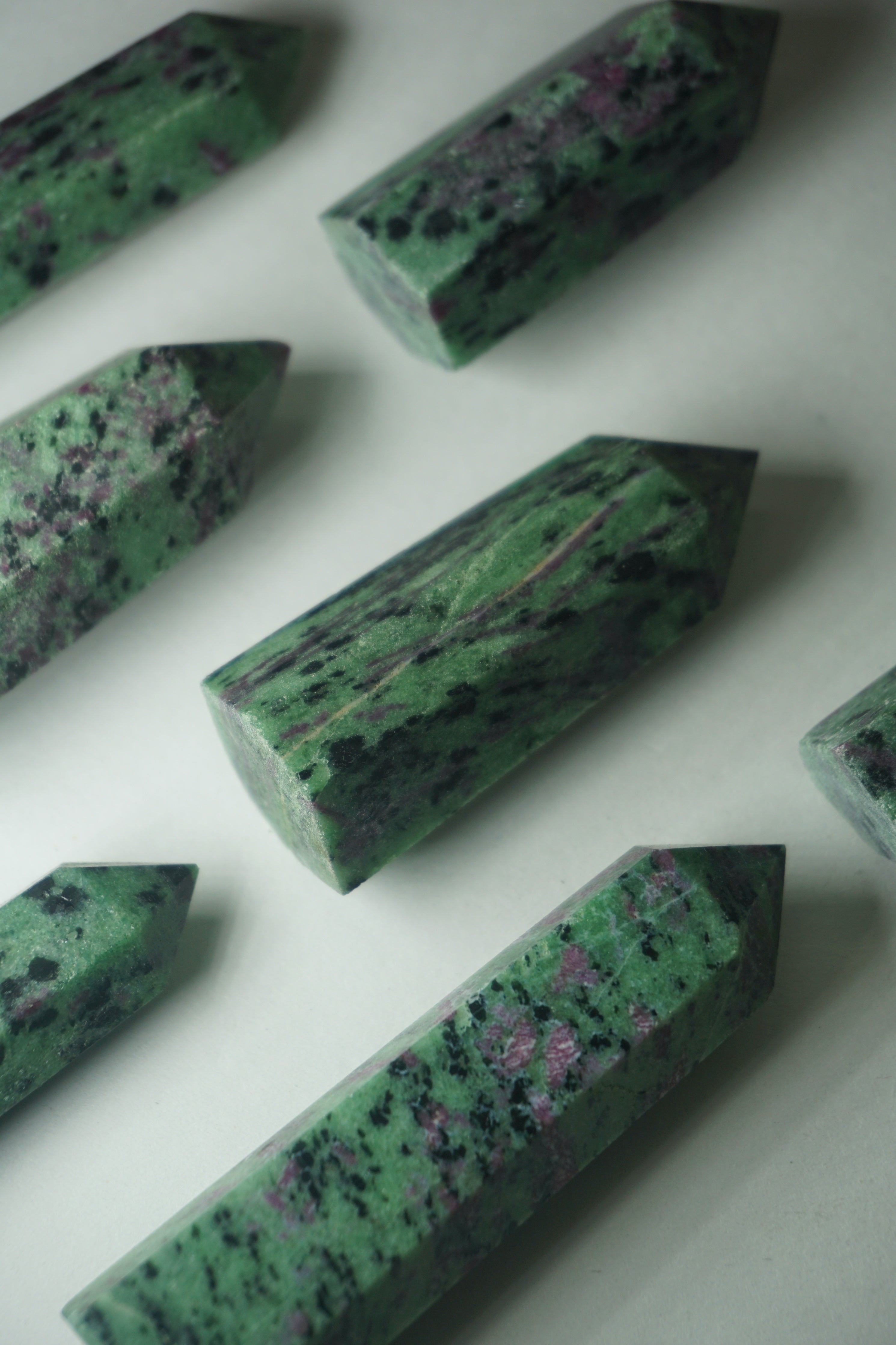 ruby in ziosite crystal tower