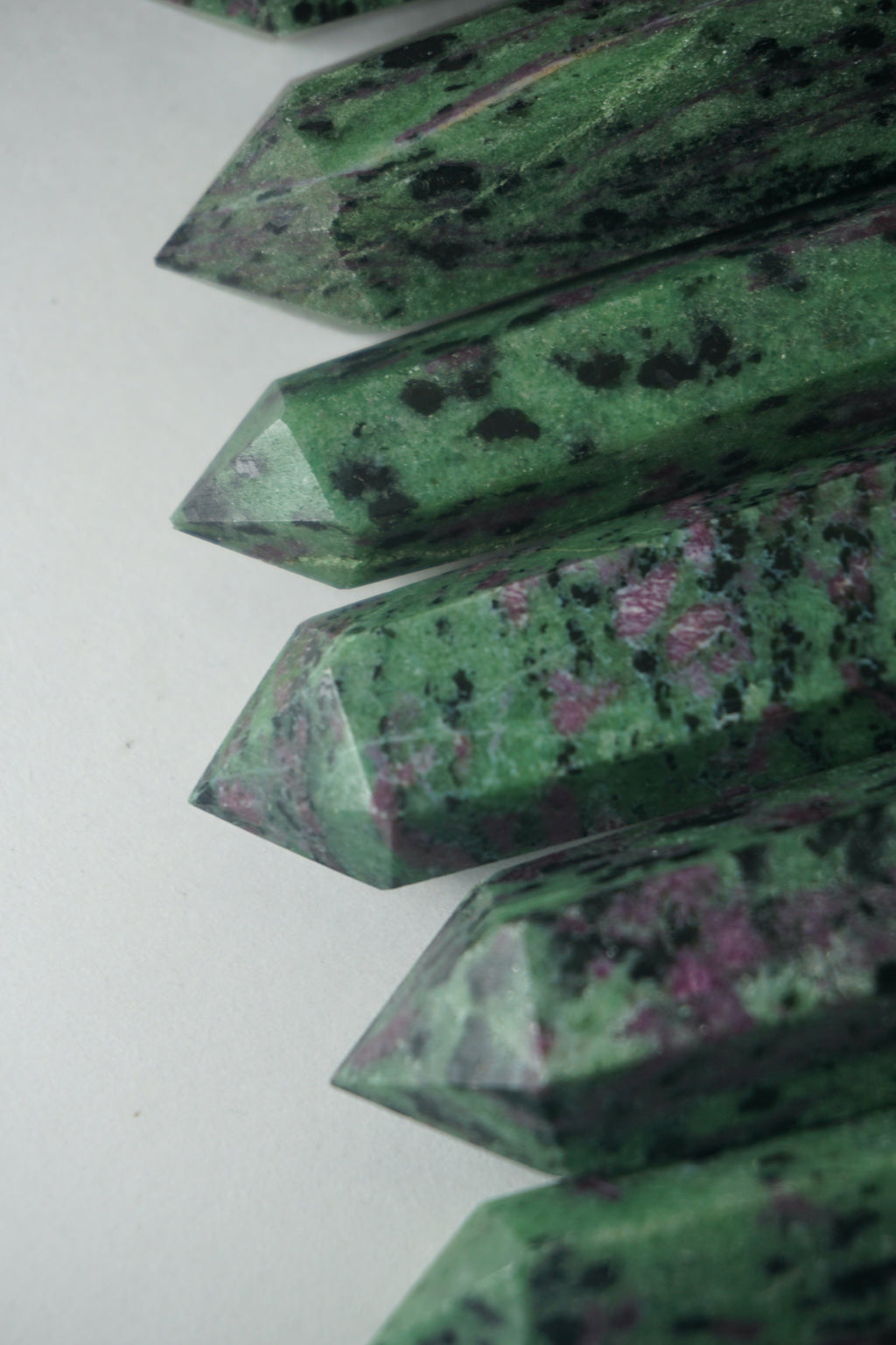 ruby in ziosite crystal tower